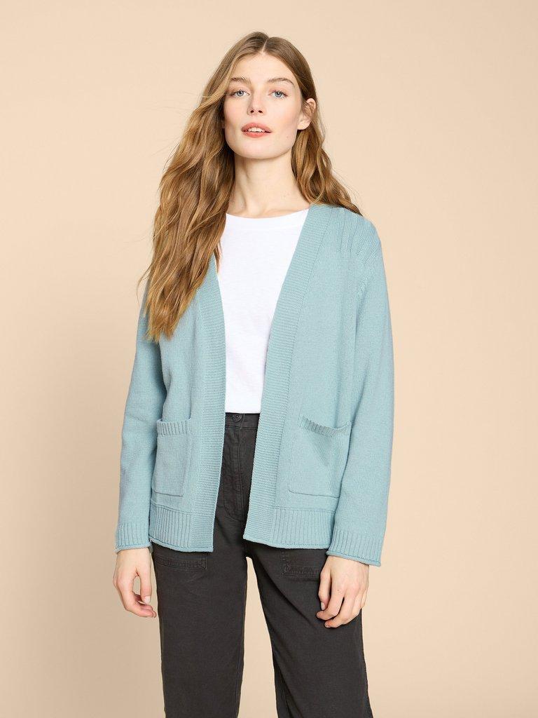 TULA CARDI in LIGHT TEAL | White Stuff