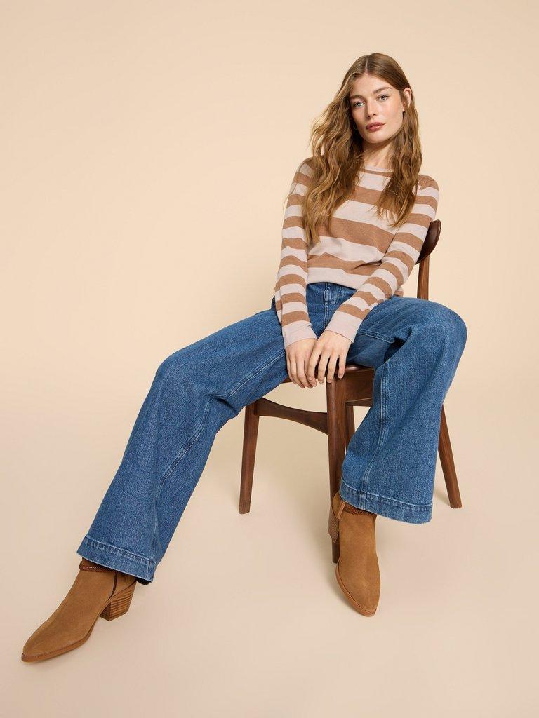 MERINO WOOL JUMPER in NAT MLT - LIFESTYLE