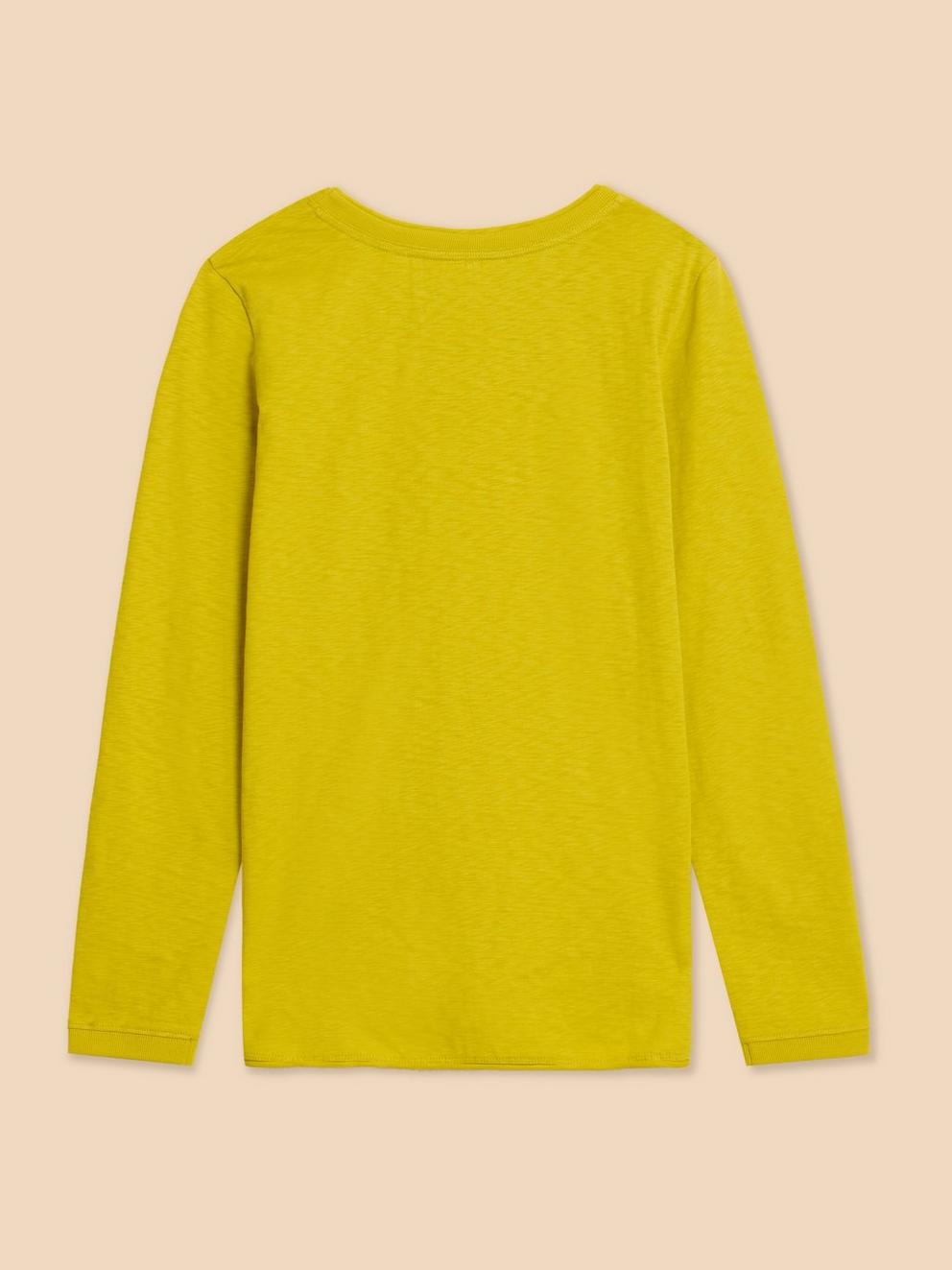 CLARA LS TEE in DP YELLOW - FLAT BACK