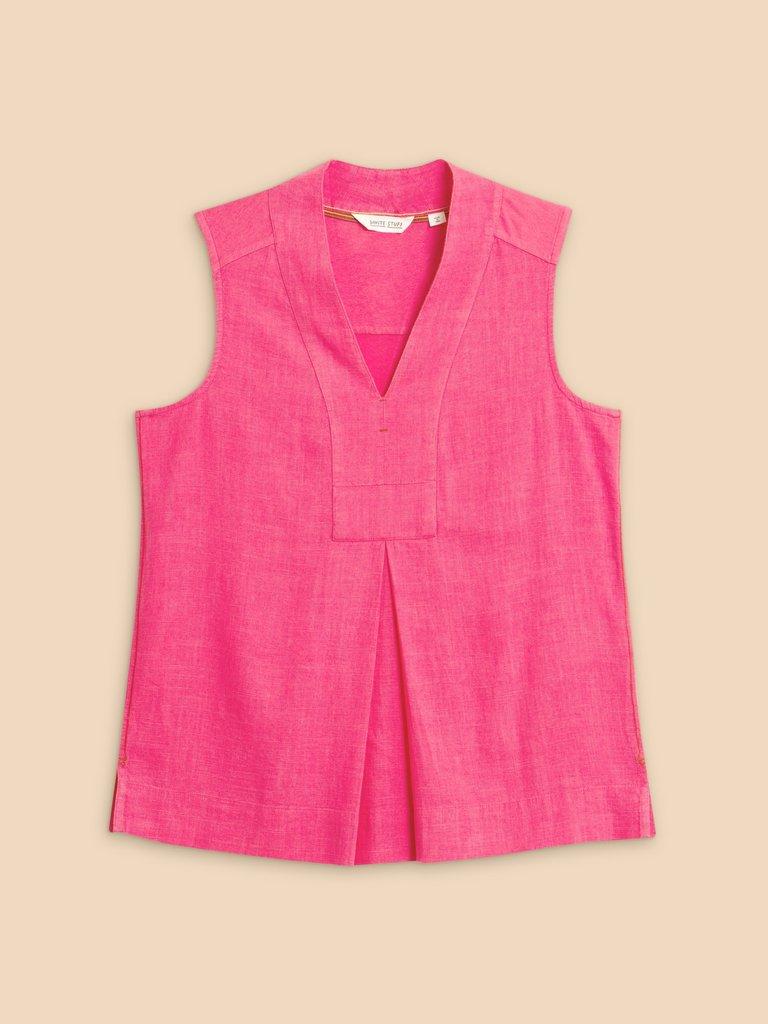 CELIA SHIRT in MID PINK - FLAT FRONT