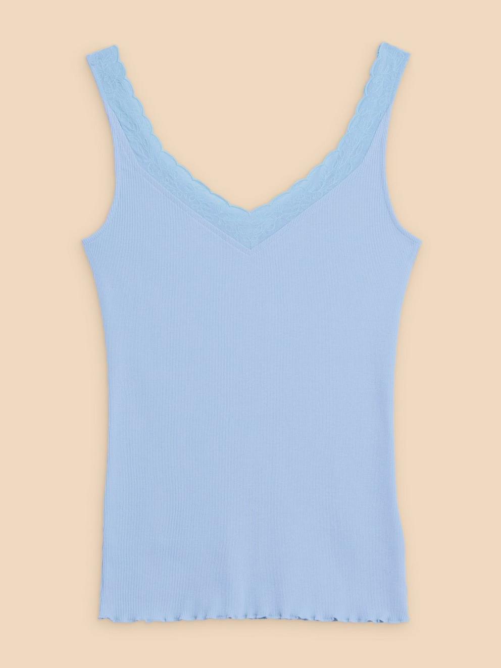 SEABREEZE VEST in LGT BLUE - FLAT FRONT