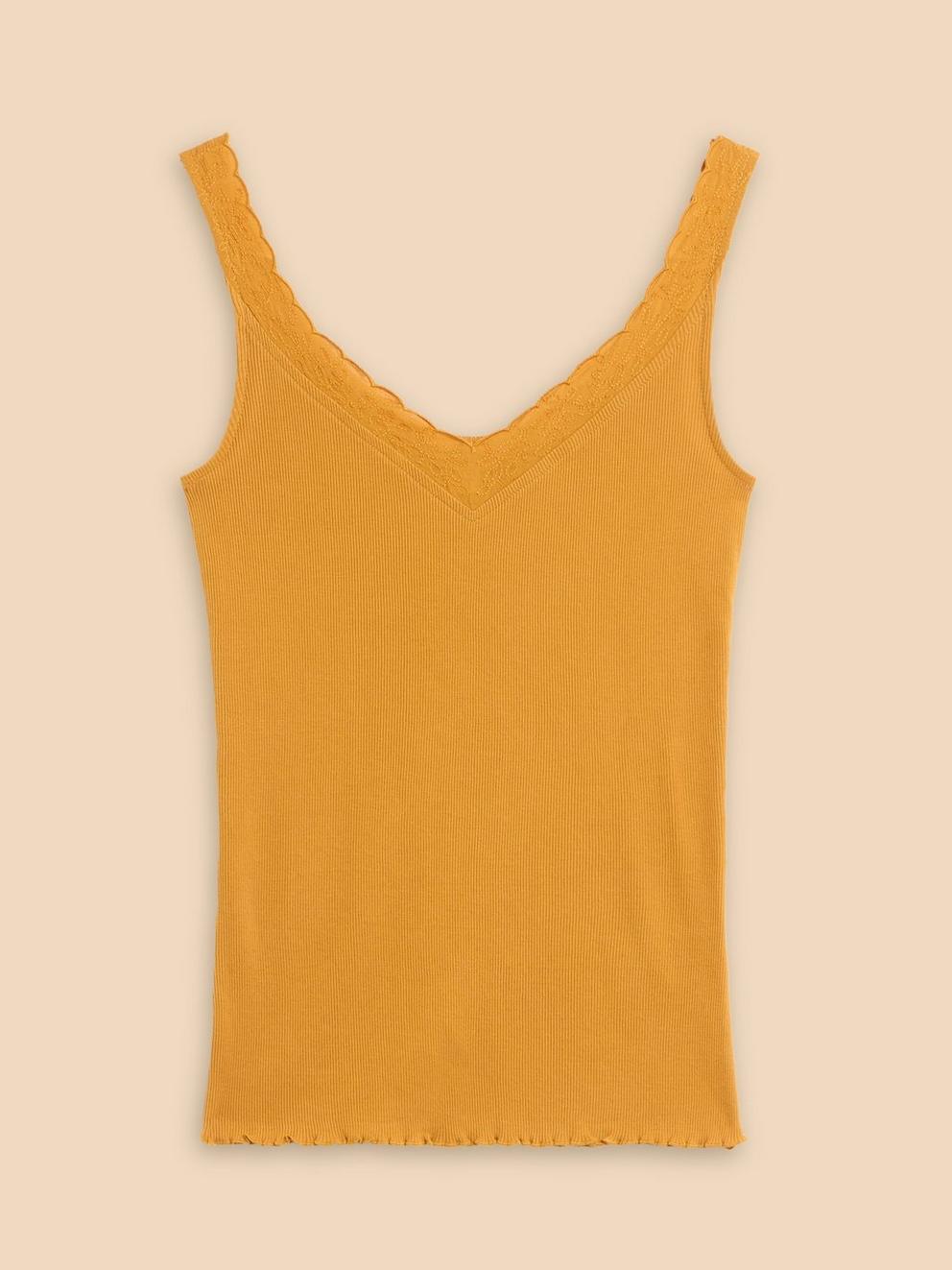 SEABREEZE VEST in MID ORANGE - FLAT FRONT