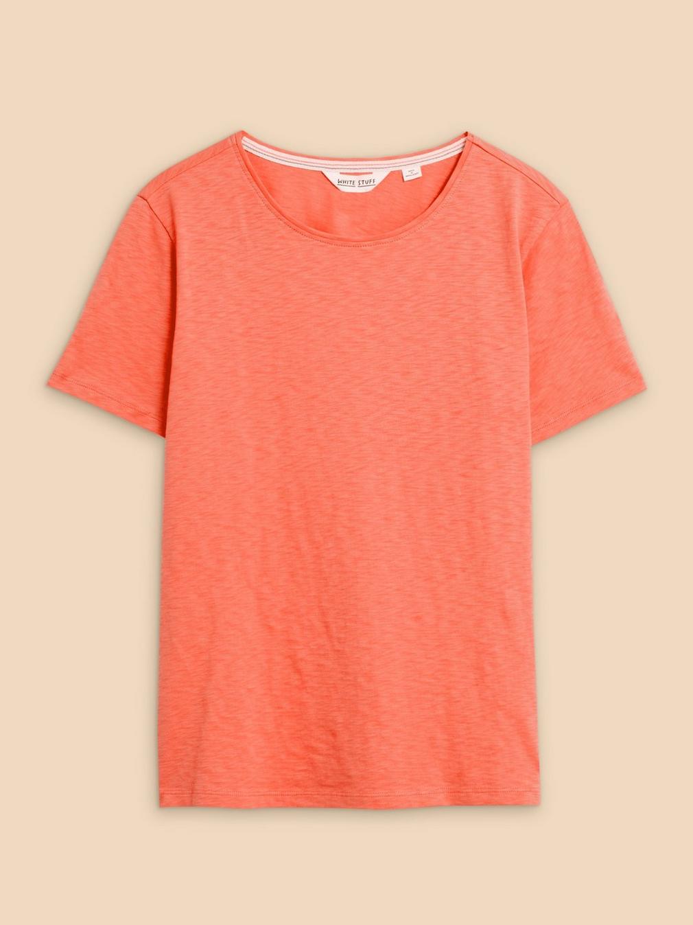 ABBIE TEE in BRT ORANGE - FLAT FRONT