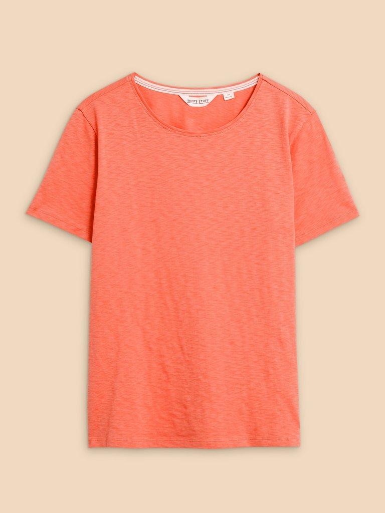 ABBIE TEE in BRT ORANGE - FLAT FRONT