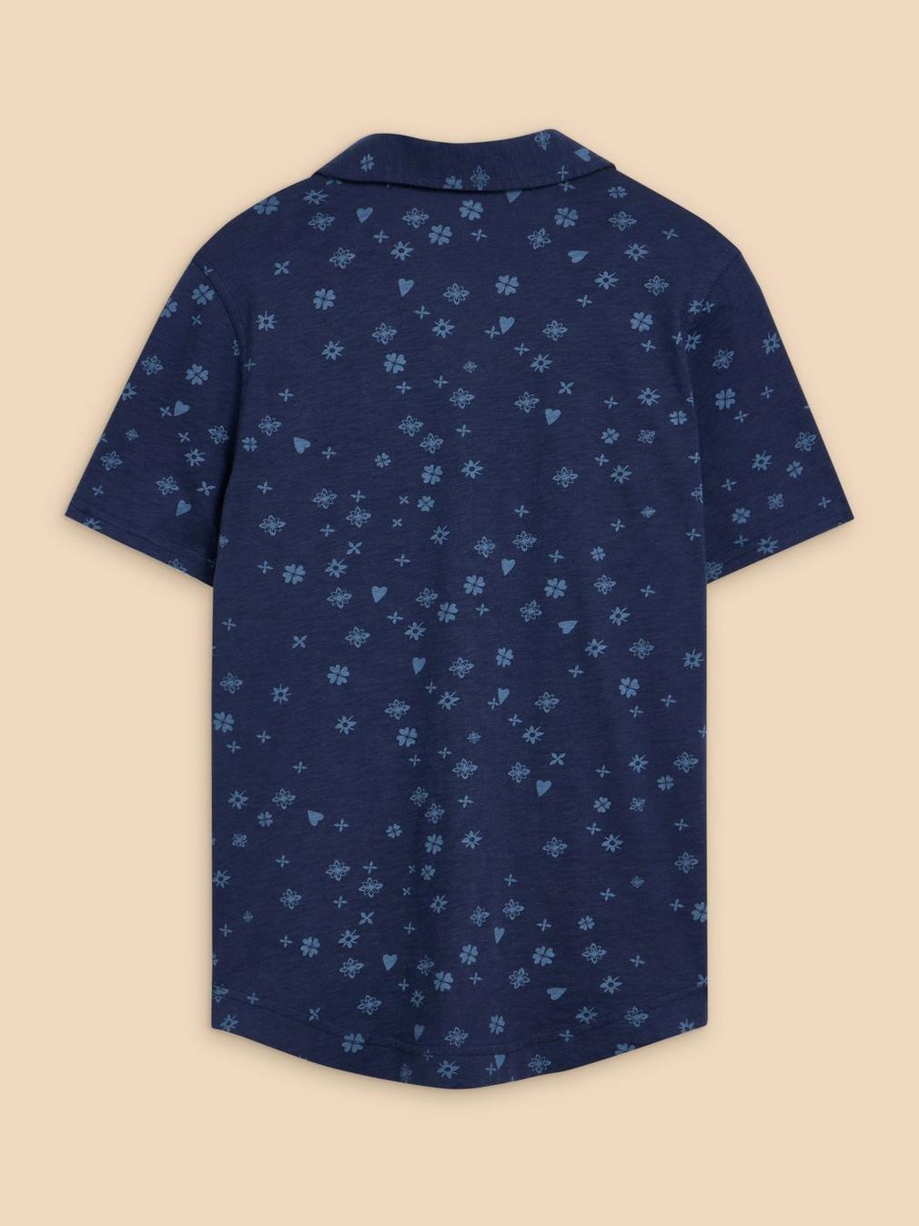 PENNY POCKET SHIRT in NAVY PR - FLAT BACK