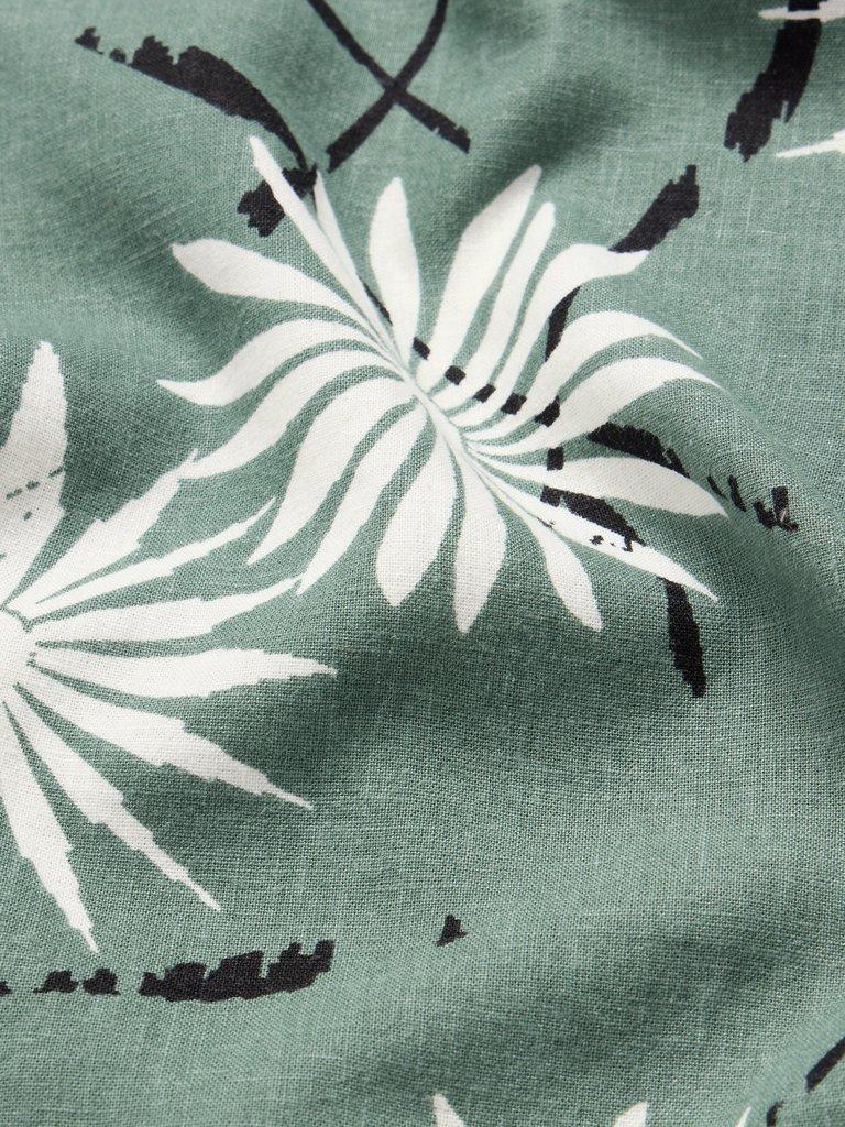 Clemence Linen Blend Skirt in GREEN PRINT | White Stuff