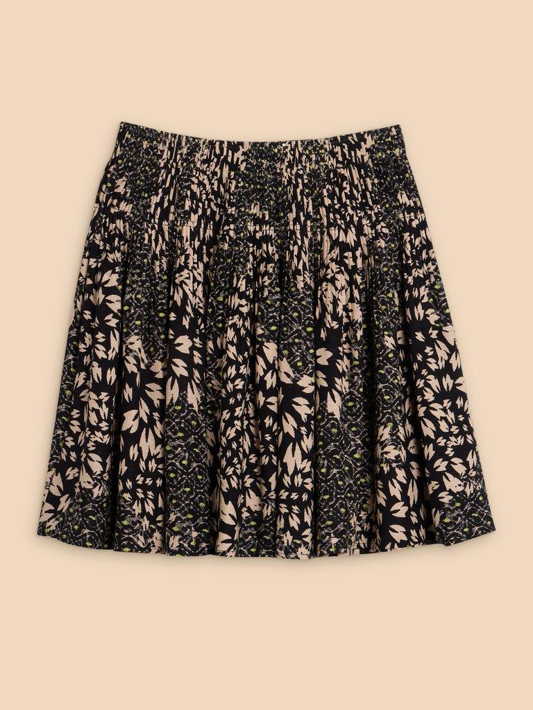 Ari Eco Vero Skirt in BLK MLT - FLAT BACK