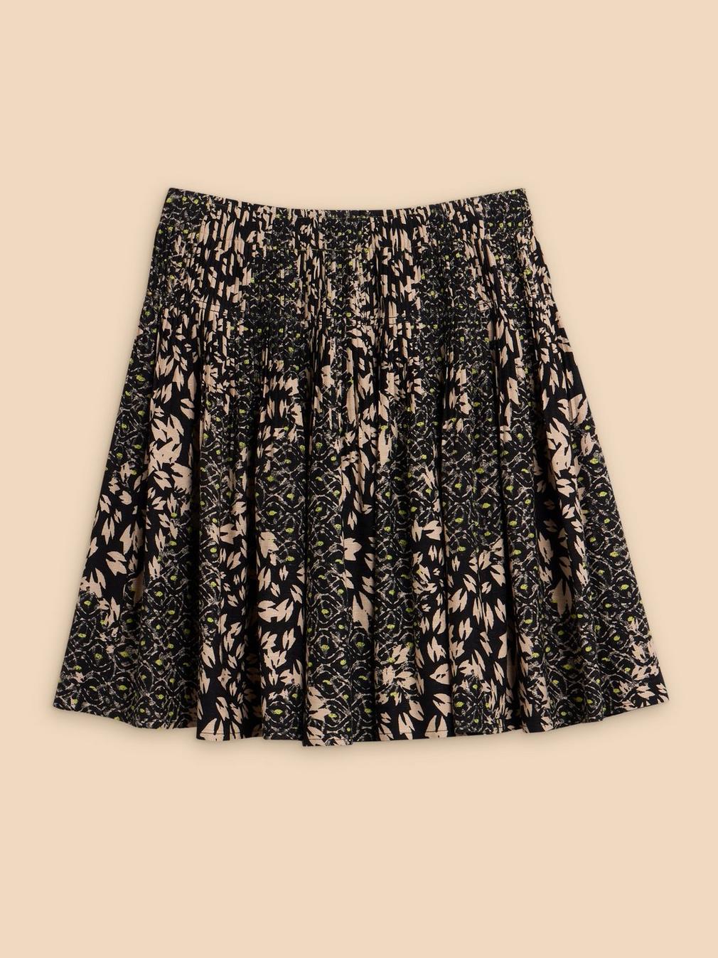 Ari Eco Vero Skirt in BLK MLT - FLAT FRONT