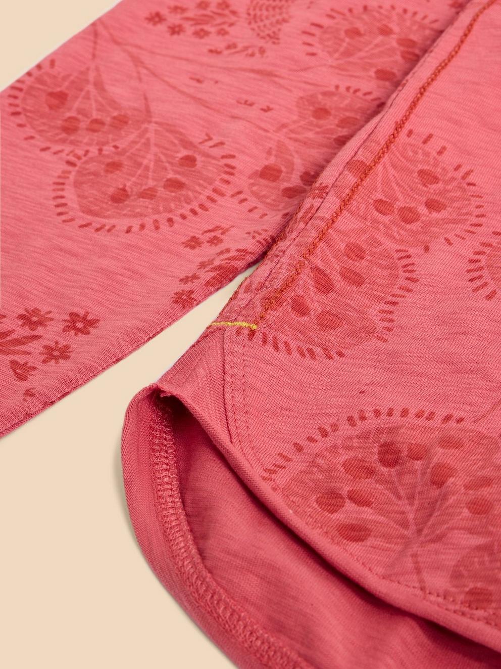 CLARA TEE in PINK PR - FLAT DETAIL