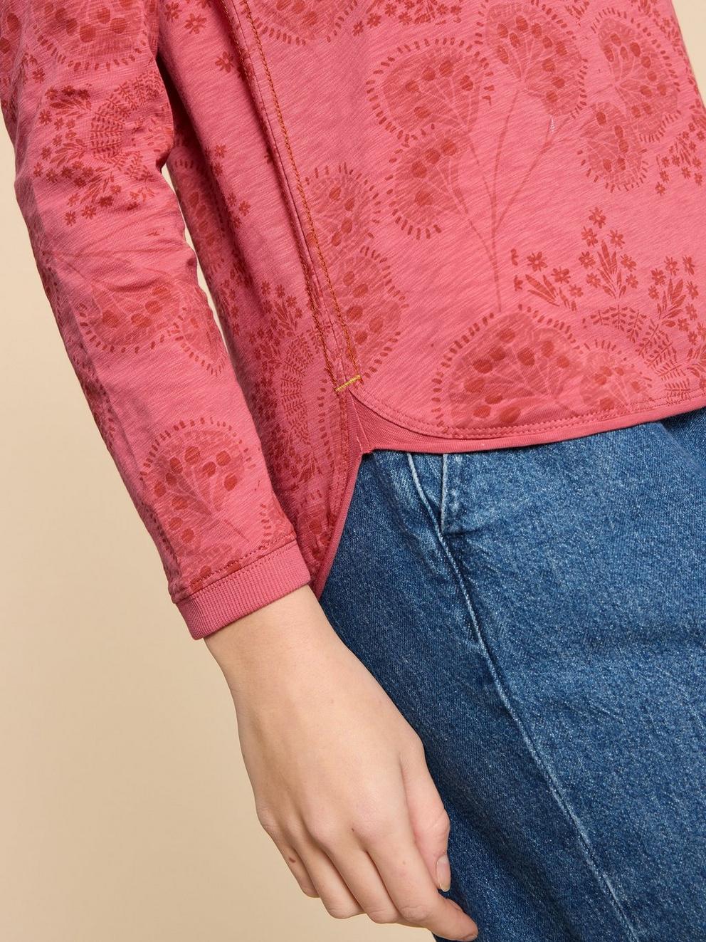 CLARA TEE in PINK PR - MODEL DETAIL