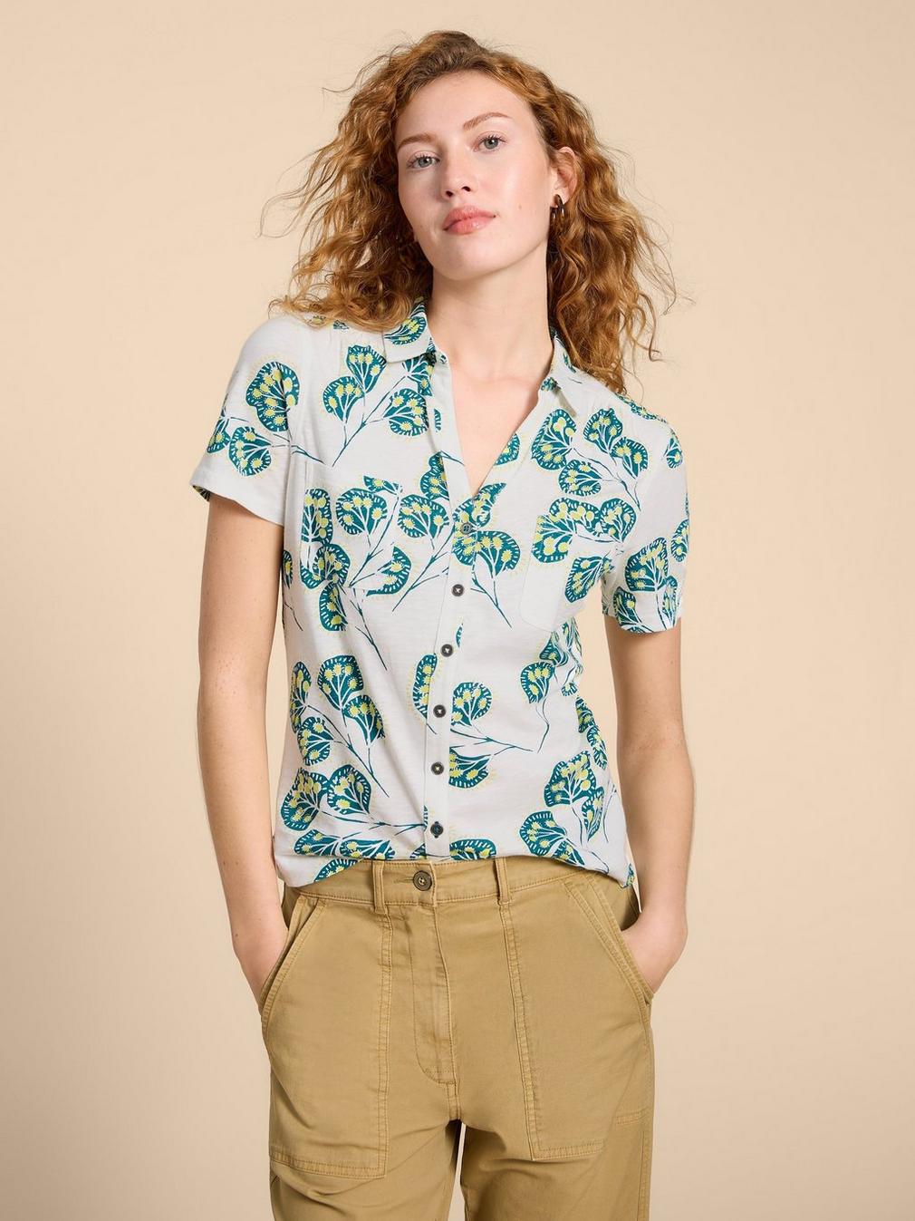 PENNY JERSEY POCKET SHIRT in IVORY PR - LIFESTYLE