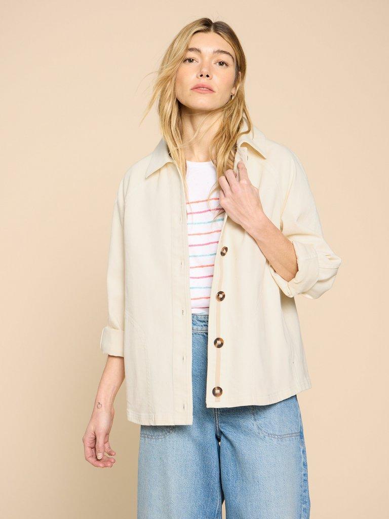 Eden Denim Relaxed Jacket in LGT NAT - LIFESTYLE