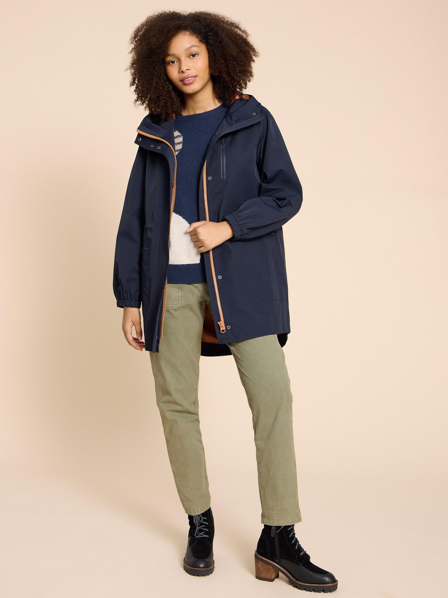 Navy waterproof clearance coat