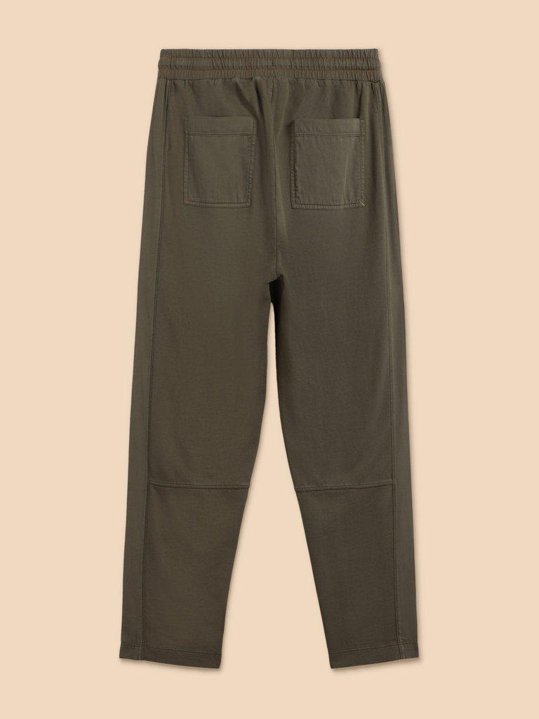 Jersey Ava Jogger in KHAKI GRN - FLAT BACK