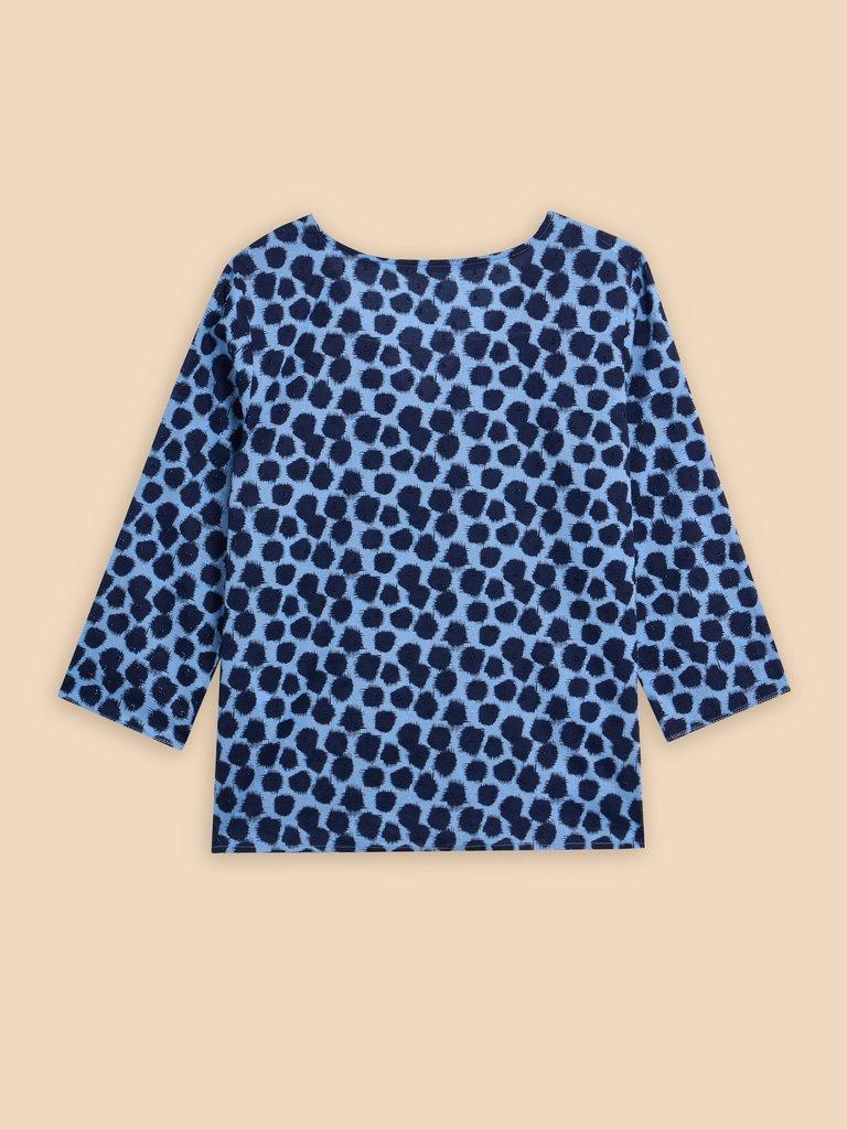 Rae Organic Top in BLUE PR - FLAT BACK