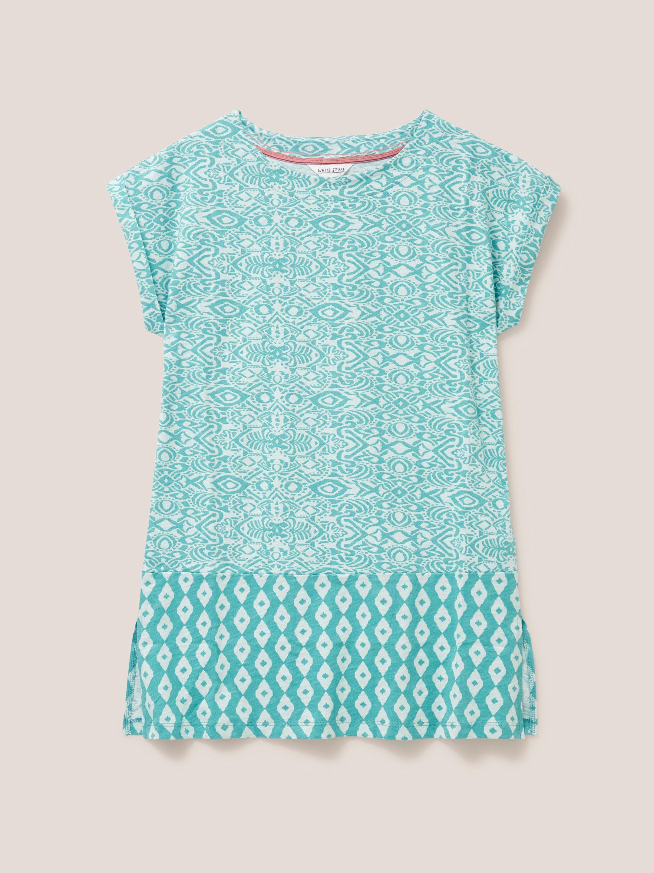 CARRIE TUNIC in TEAL PR - FLAT FRONT
