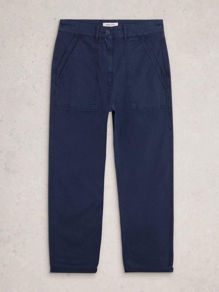 Twister Chino Trouser in DARK NAVY - FLAT FRONT