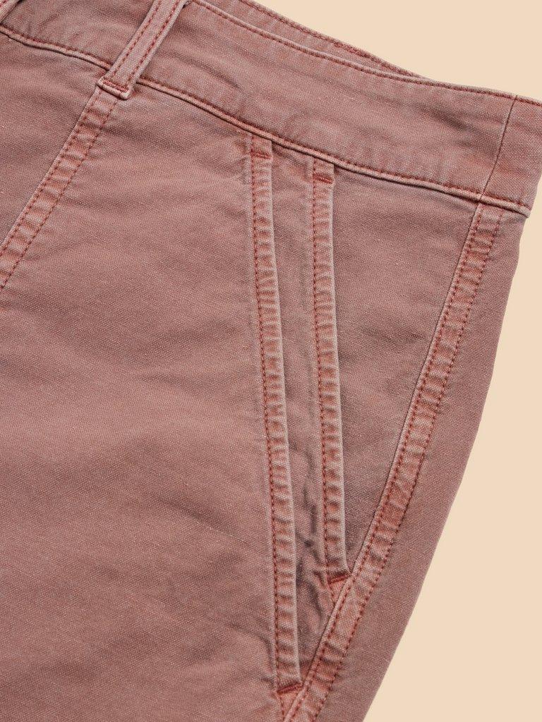 Twister Chino Trouser in DUS PINK - FLAT DETAIL