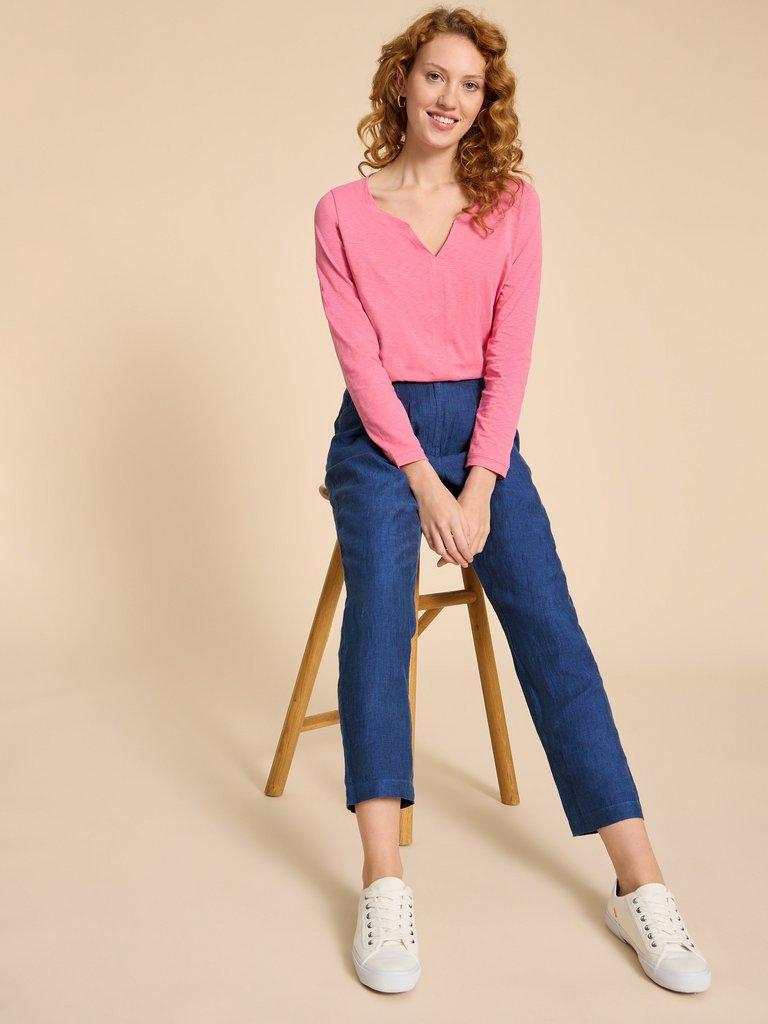 Smart linen trousers on sale womens