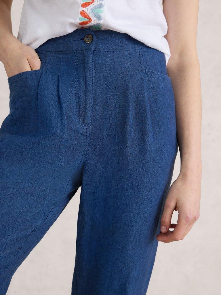 Linen Rowena Trousers in DARK NAVY | White Stuff