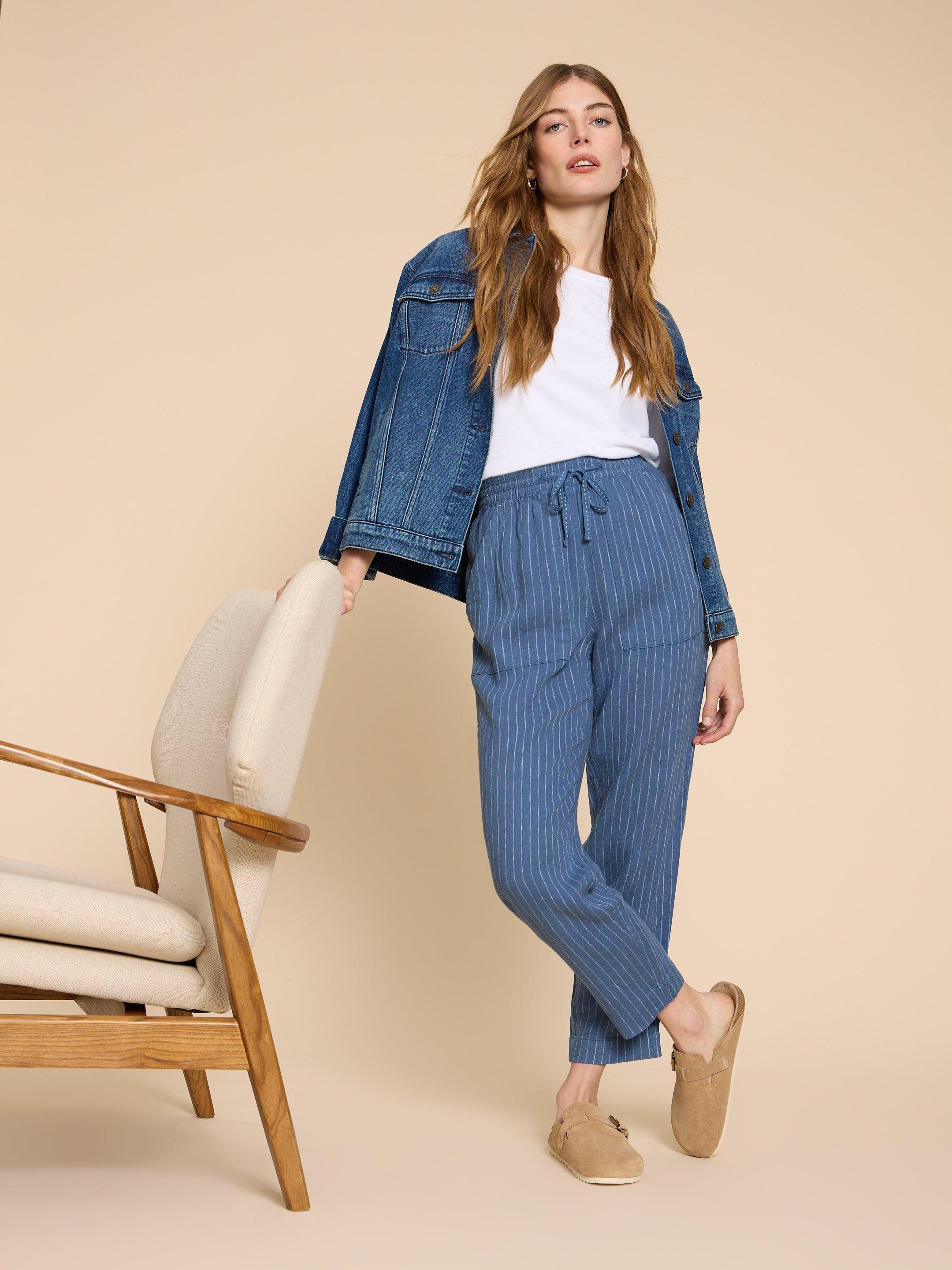 White stuff maison linen on sale trousers