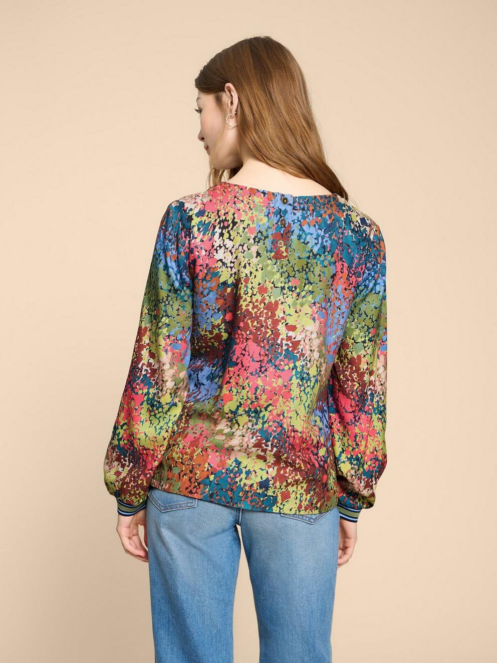 Iris Eco Vero Top in PINK PR - MODEL BACK