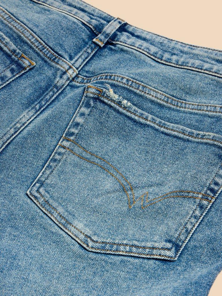Tilly Tapered Full Length Jean in MID DENIM - FLAT DETAIL
