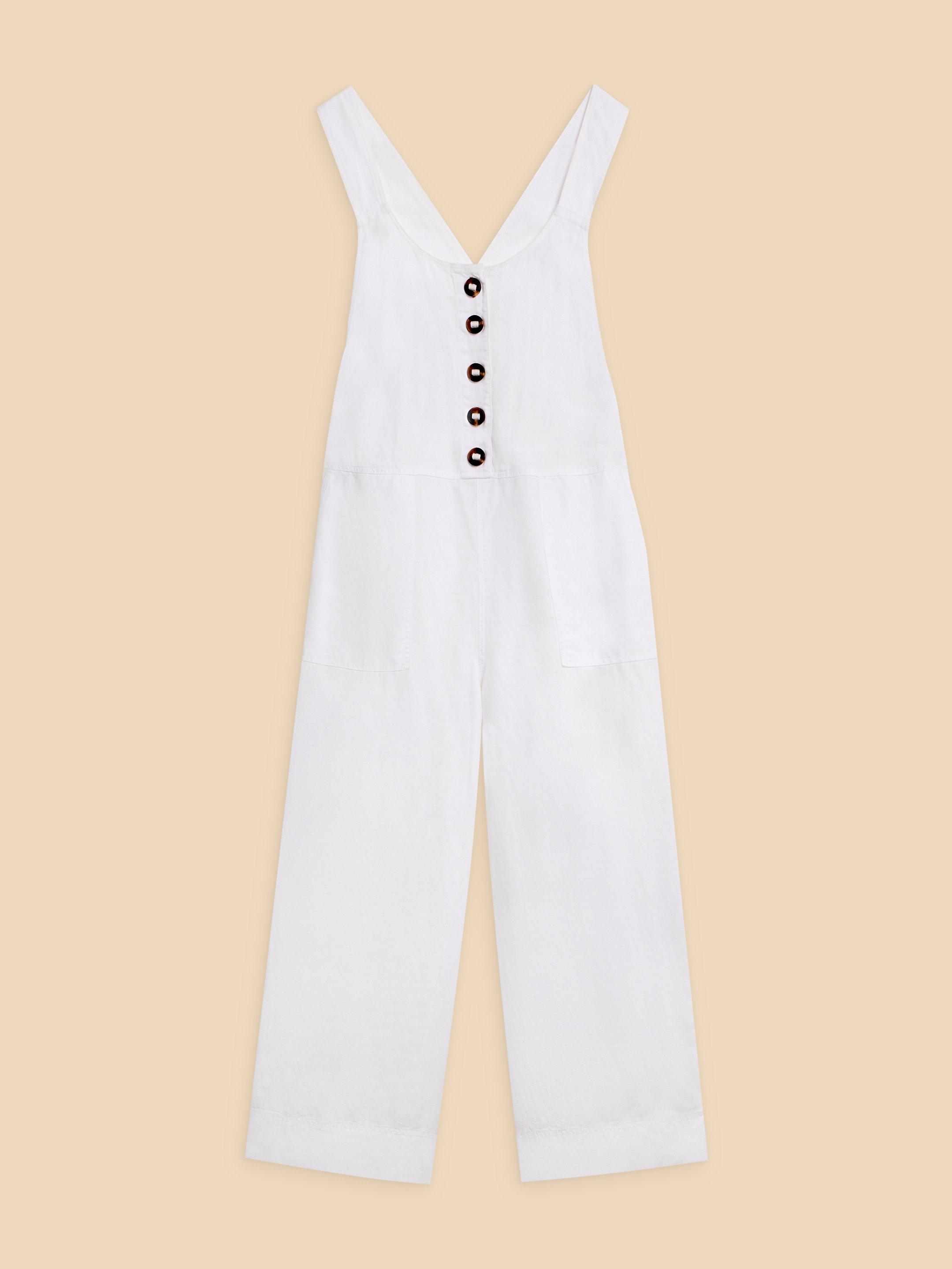 White Stuff Debbie Linen Dungaree - Womens Trousers & Jeans: O&C Butcher