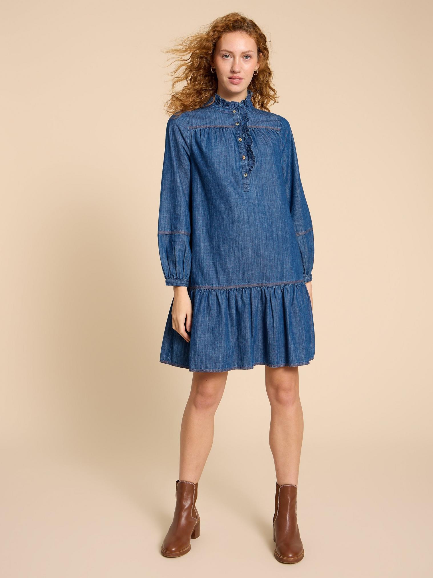 White stuff 2025 albie denim dress