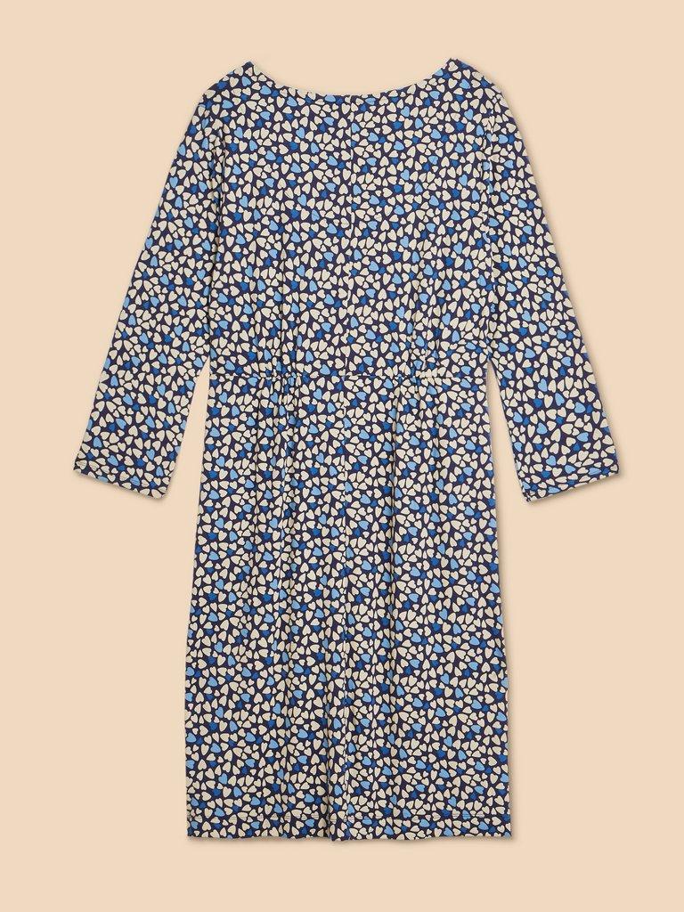 Tallie Printed Dress in BLUE PRINT | White Stuff