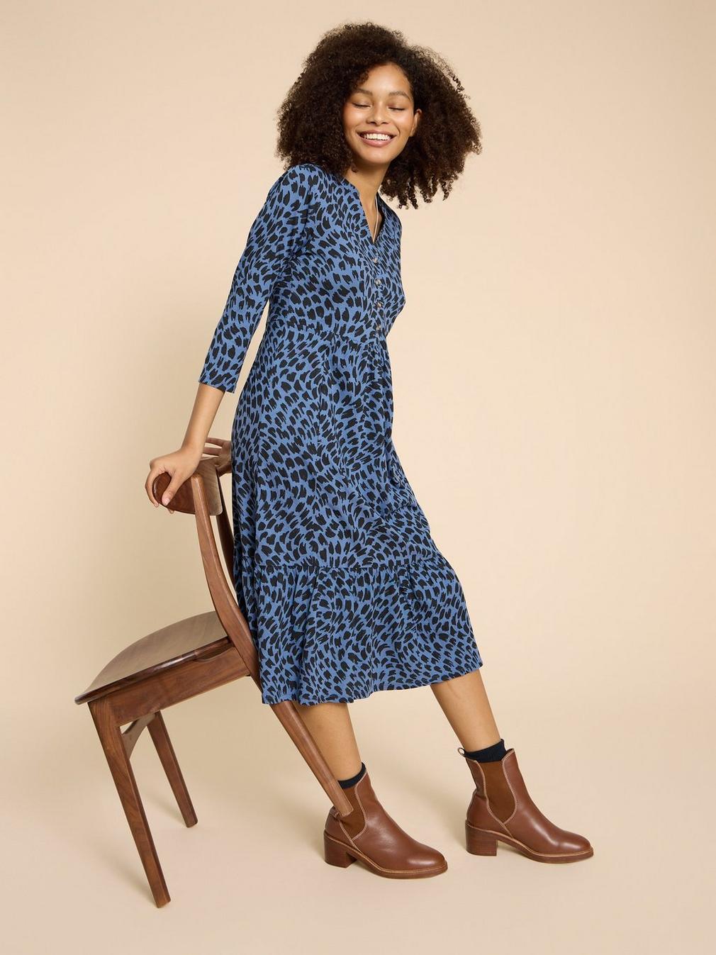 Naya Print Jersey Dress in BLUE PR - LIFESTYLE