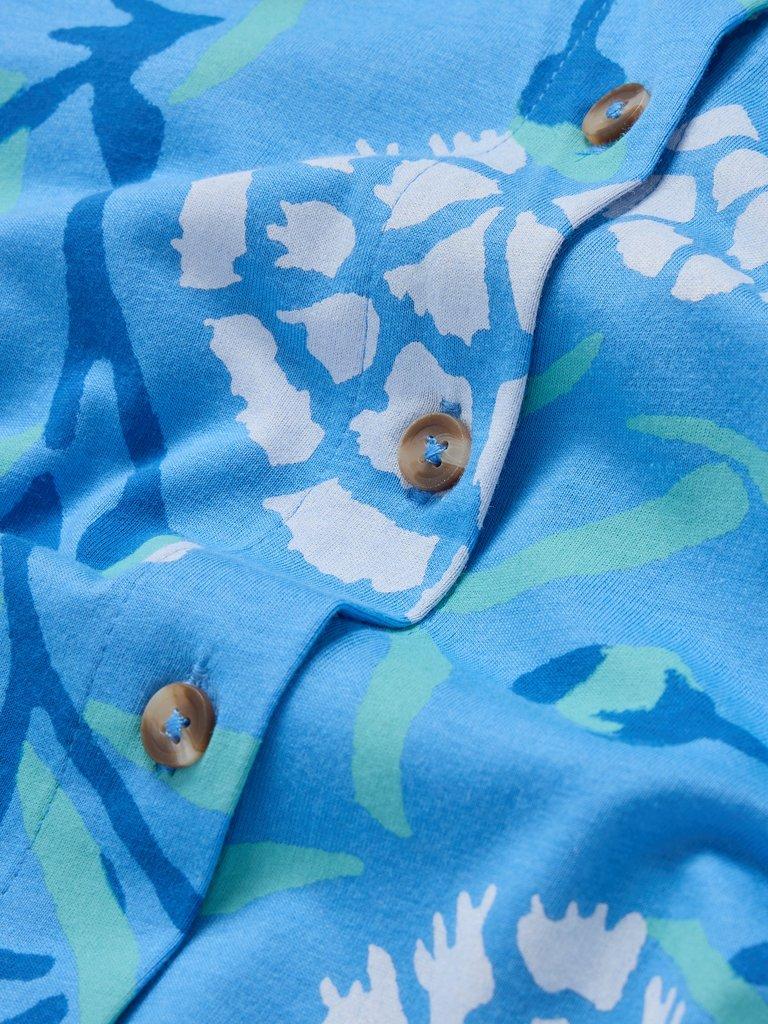 Rua Jersey Print Midi Dress in BLUE MLT - FLAT DETAIL