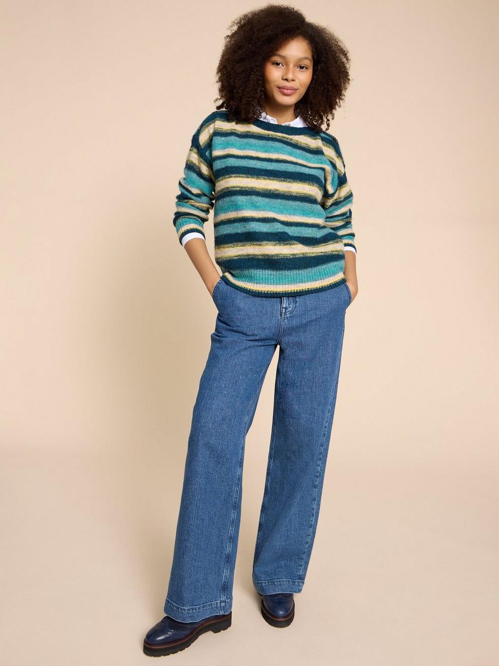 SICILY JUMPER in BLUE MLT - LIFESTYLE