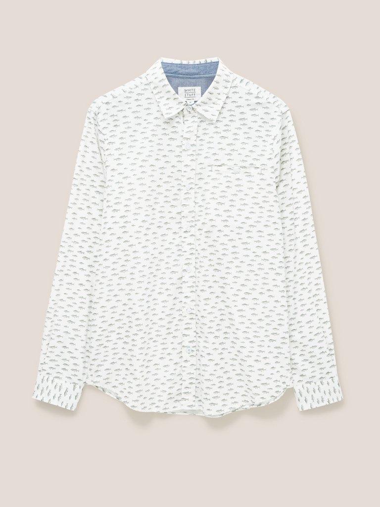 River Fish Printed Shirt in NAT MLT - undefined