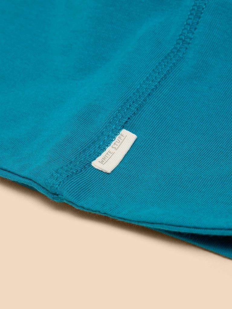 Jersey Versatile Roll in MID TEAL - FLAT DETAIL