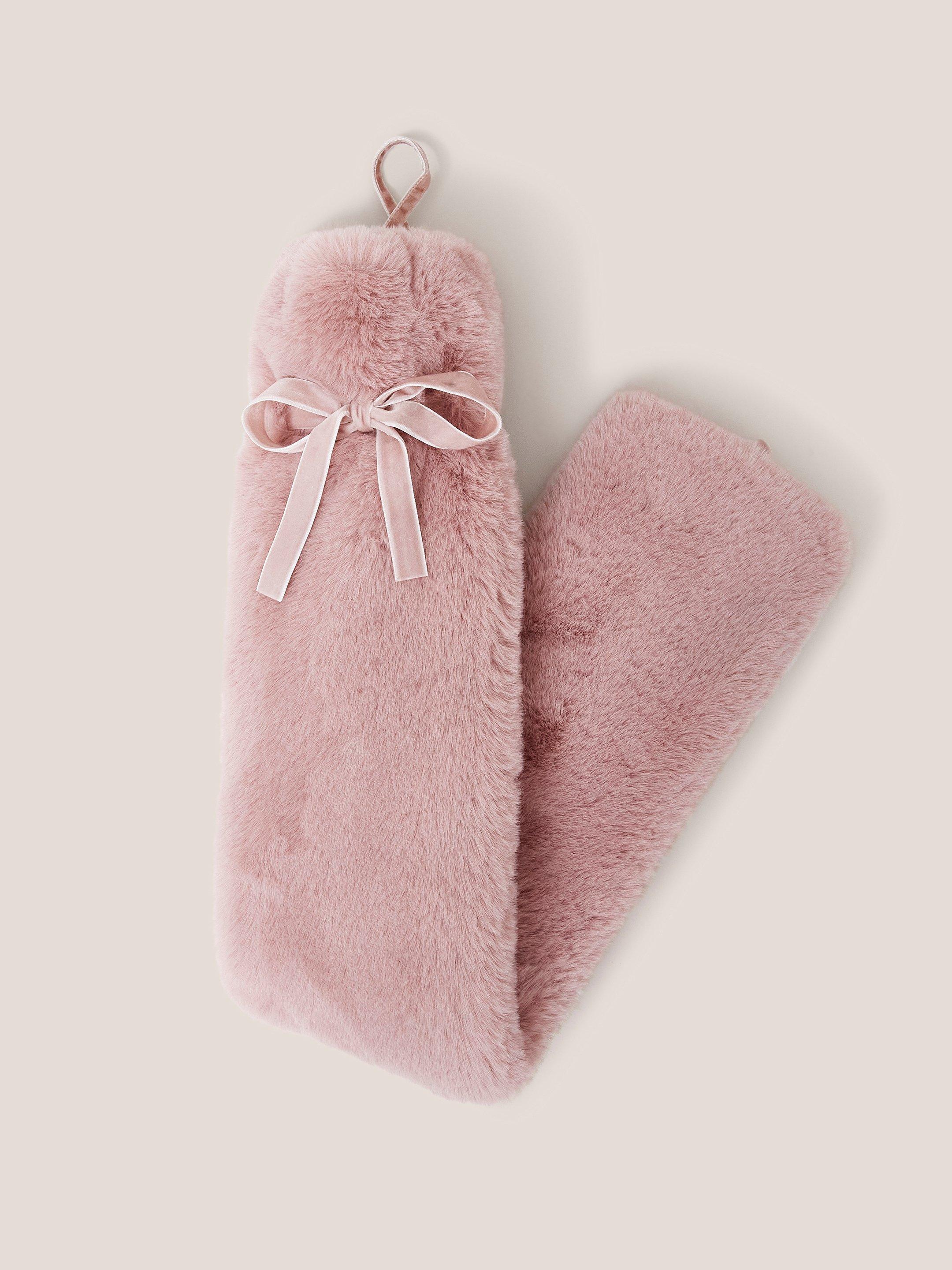 Long Hot Water Bottle in DUSTY PINK White Stuff