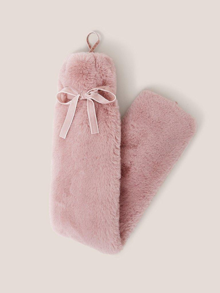 Long Hot Water Bottle in DUS PINK - FLAT FRONT