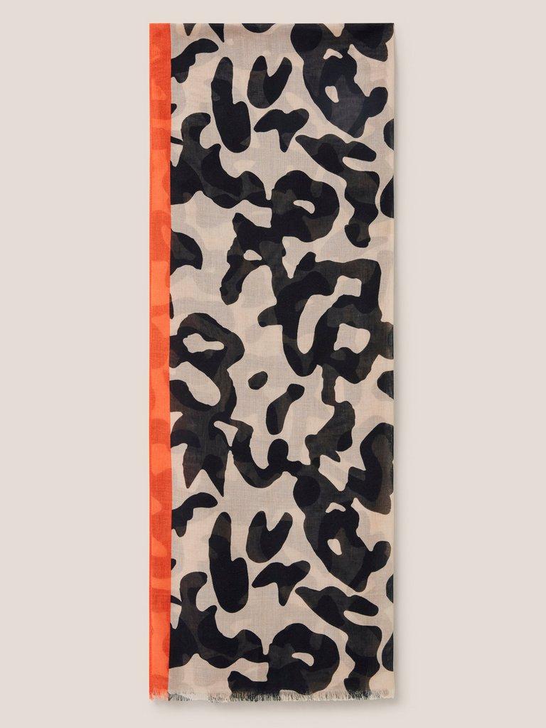 Abstract Oversized Scarf in NAT MLT - FLAT FRONT