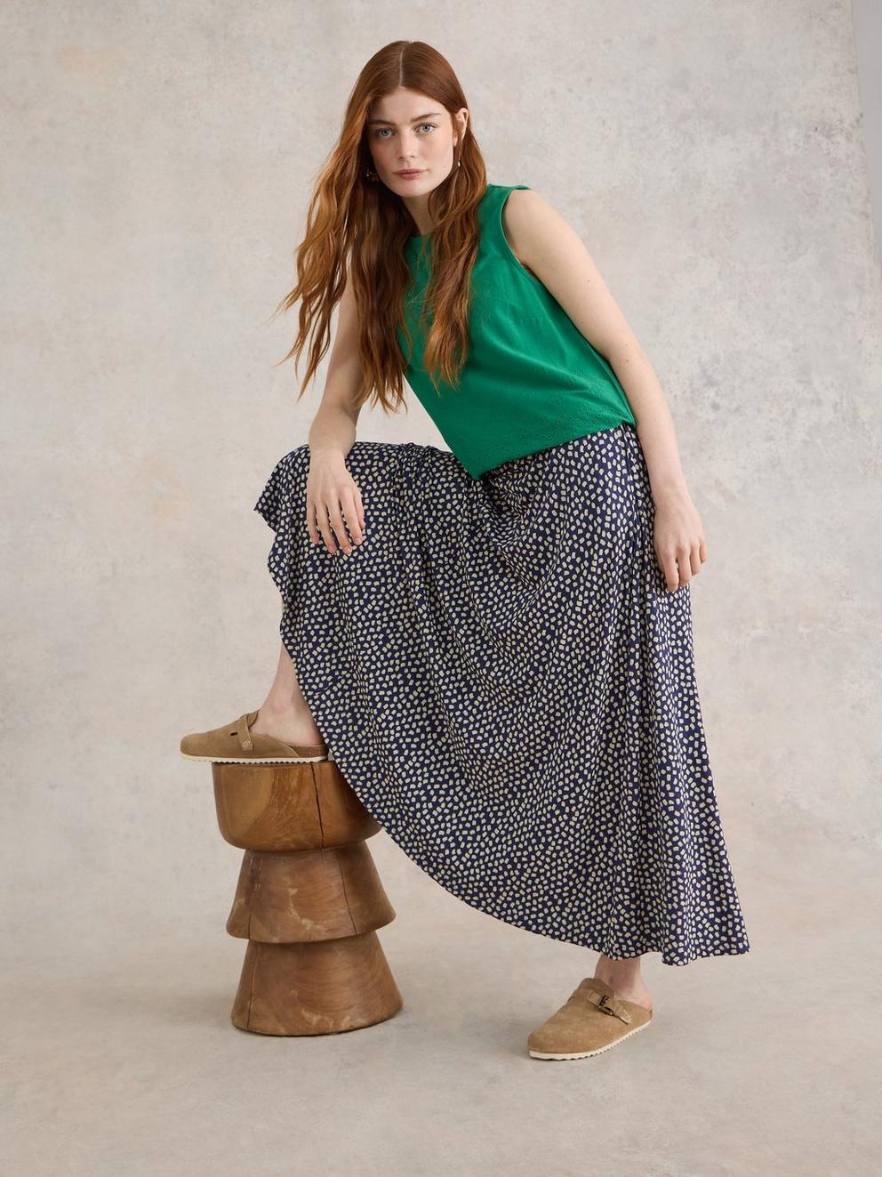 Jada Eco Vero Skirt in BLUE PR - LIFESTYLE