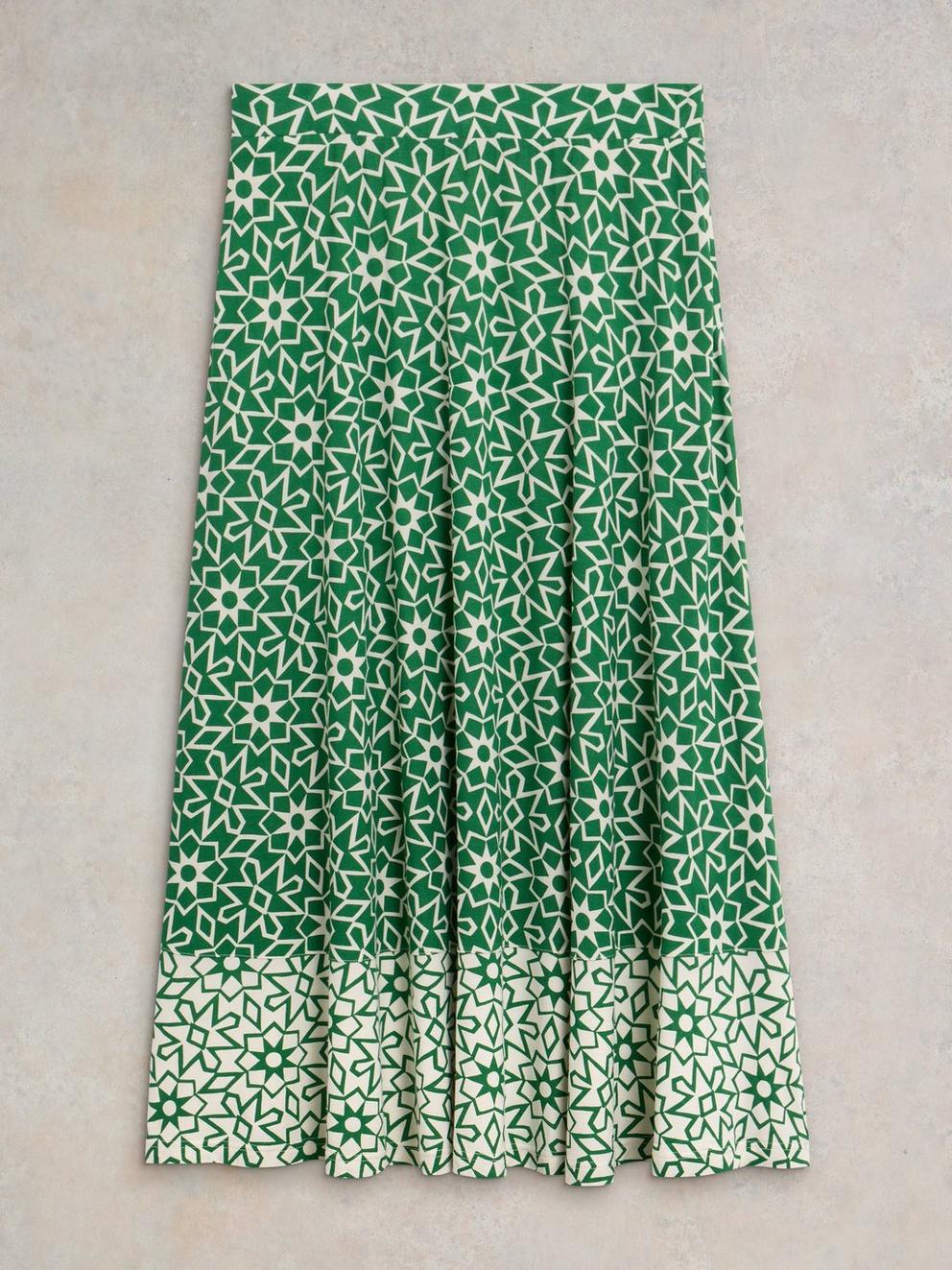 Jada Eco Vero Skirt in GREEN PR - FLAT FRONT