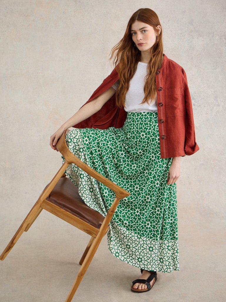 Jada Eco Vero Skirt in GREEN PR - LIFESTYLE