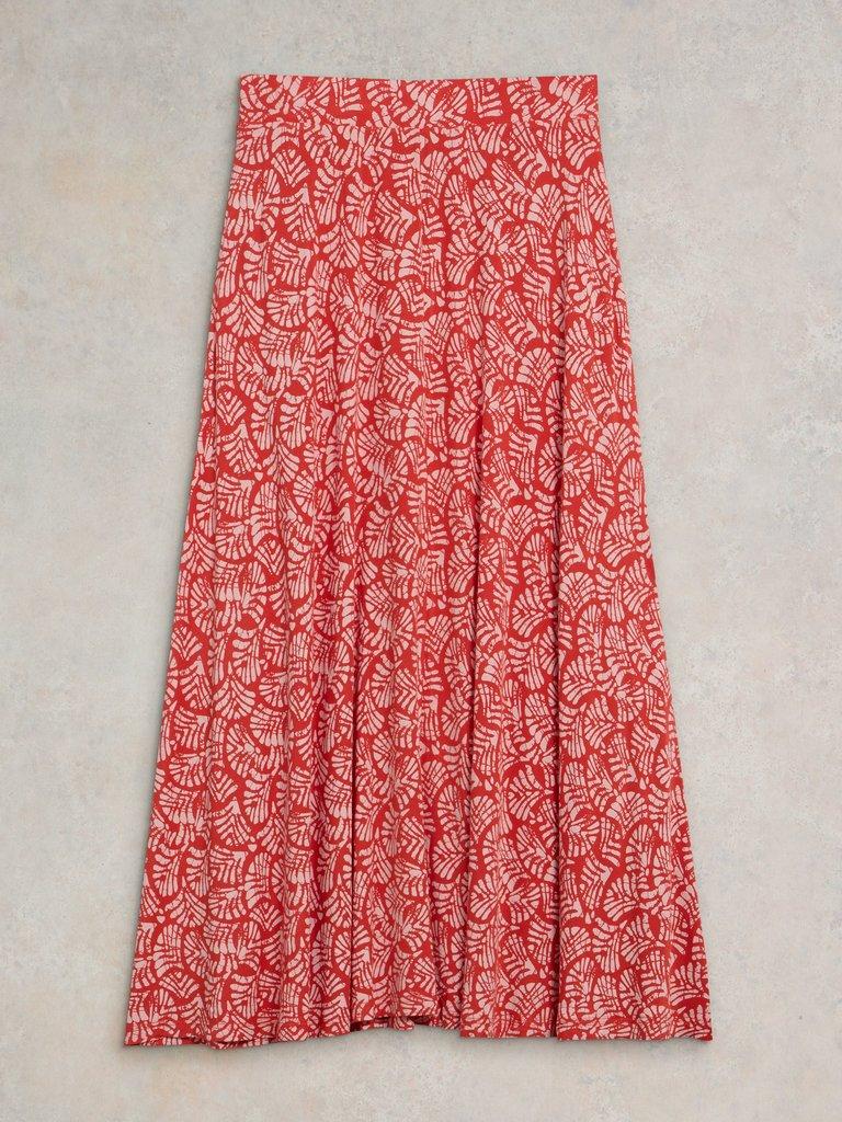 Jada Eco Vero Skirt in RED PR - FLAT FRONT