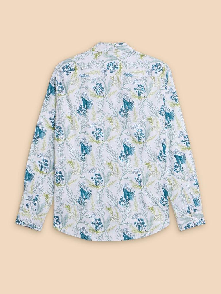 Crab Printed Shirt in WHITE PR - FLAT BACK