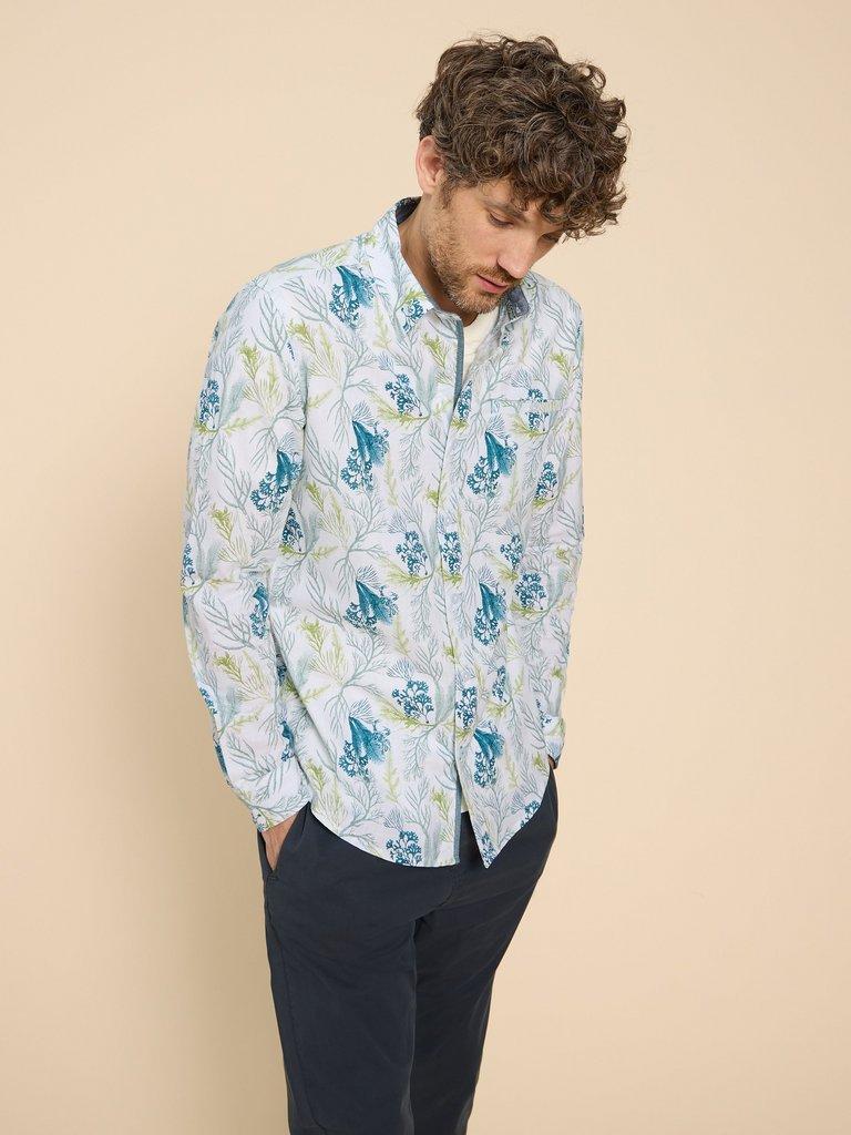 Crab Printed Shirt in WHITE PR - LIFESTYLE