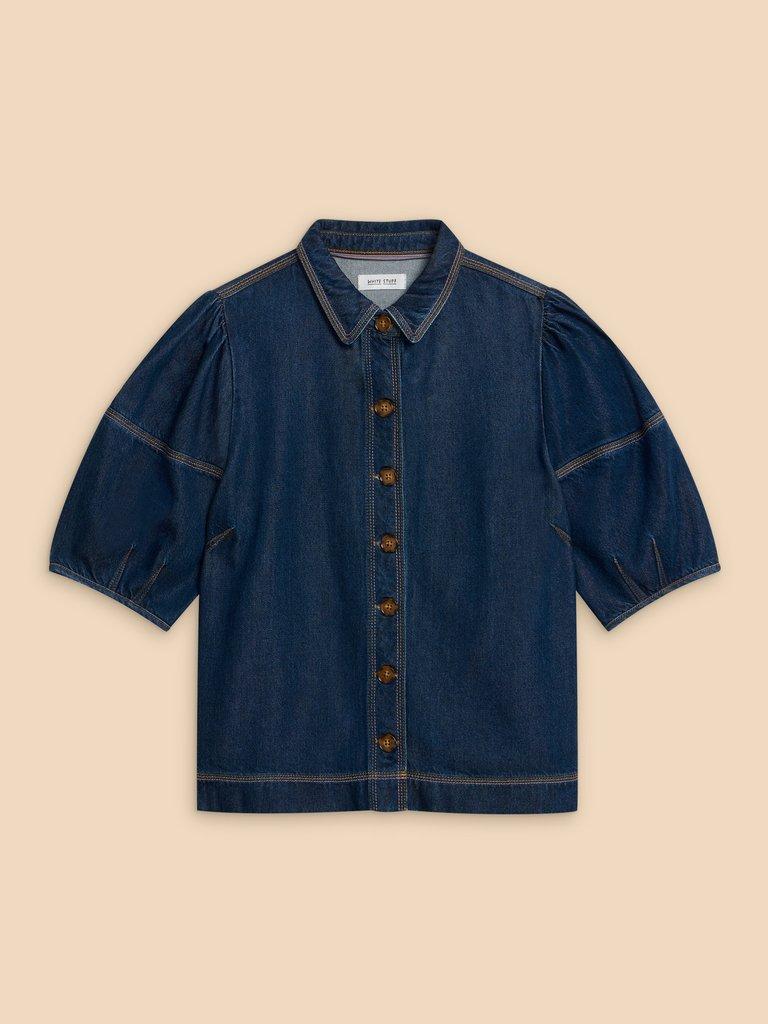 Kerry Denim Shirt in DK DENIM - FLAT FRONT