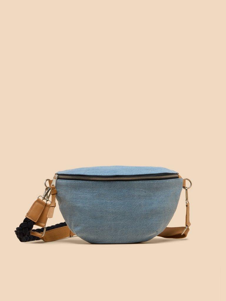 Sebby Canvas Sling Bag in CHAMBRAY BLUE White Stuff