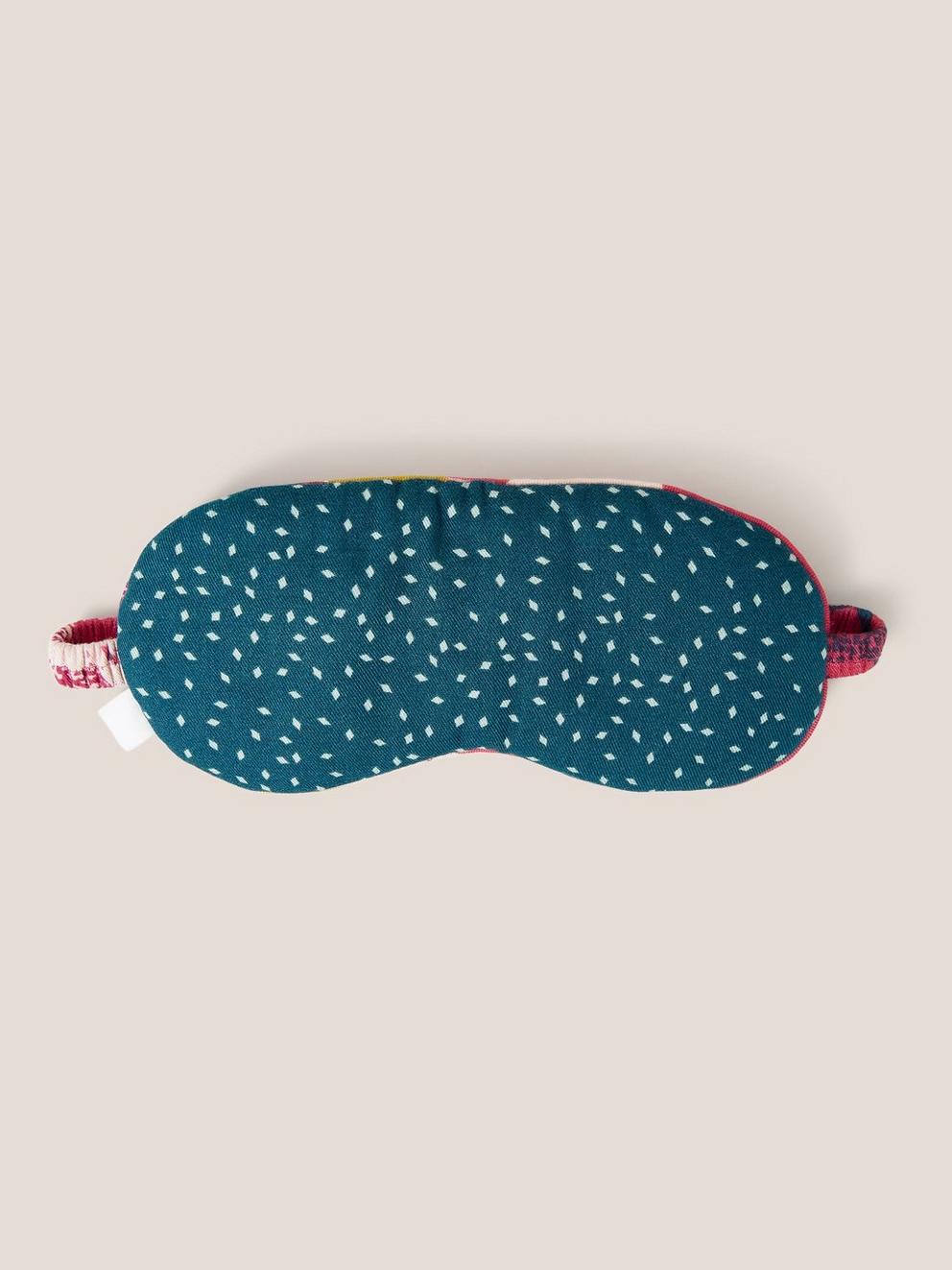 Printed Reversible Eye Mask in PINK MLT - FLAT BACK