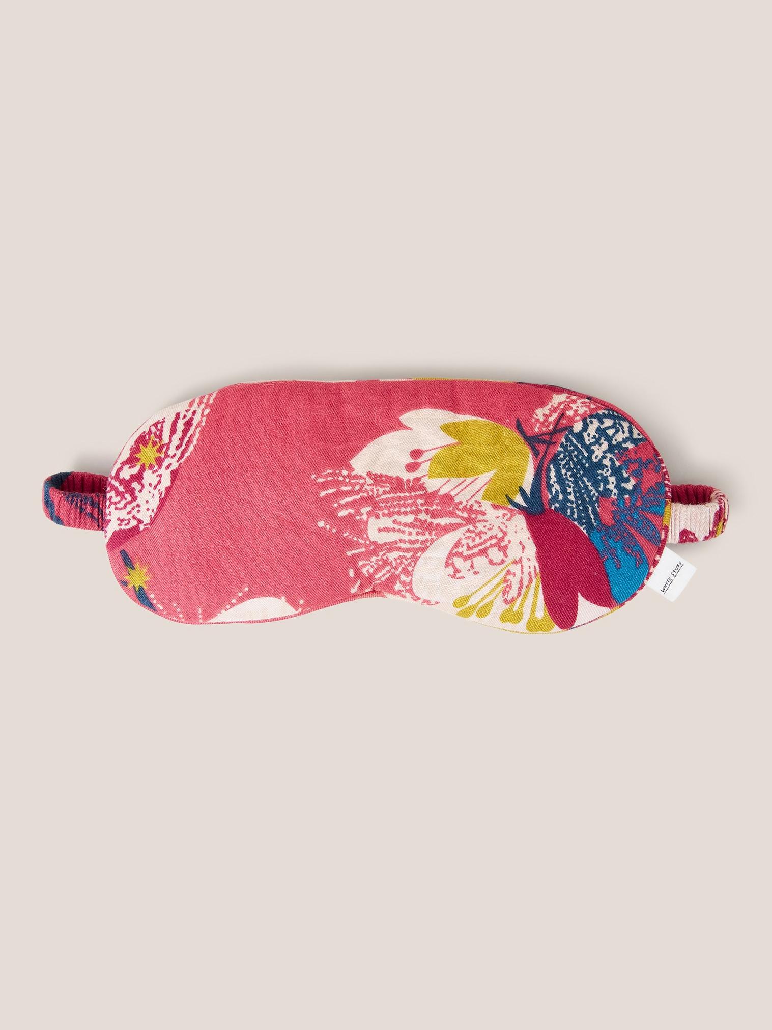 Printed Reversible Eye Mask in PINK MLT - FLAT FRONT