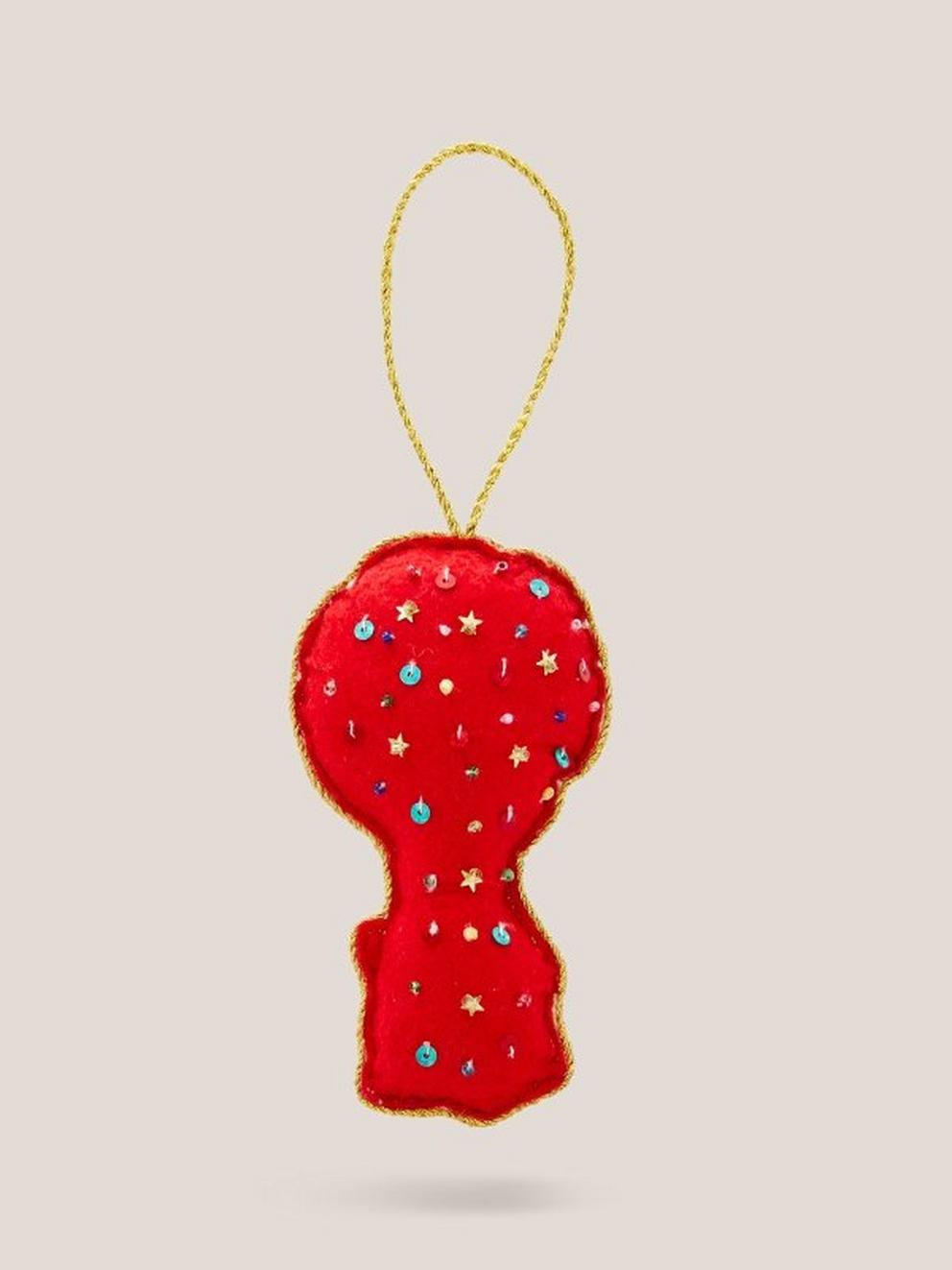 Balloon Sparkle Hanging Dec in NAT MLT - FLAT BACK