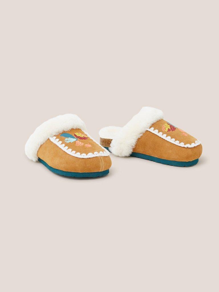 Womens slippers best sale white stuff